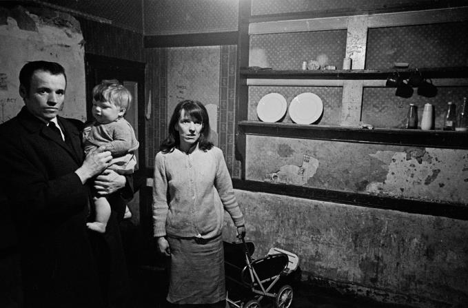 Family in their kitchen, Liverpool 8 1969 13-7a